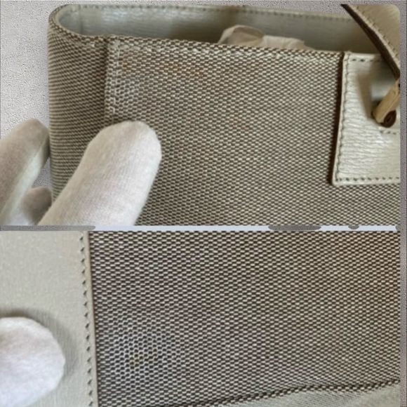 Gucci Square G Tote Bag Tom Ford Era Double Handle G Logo Canvas EUC - Picture 11 of 14